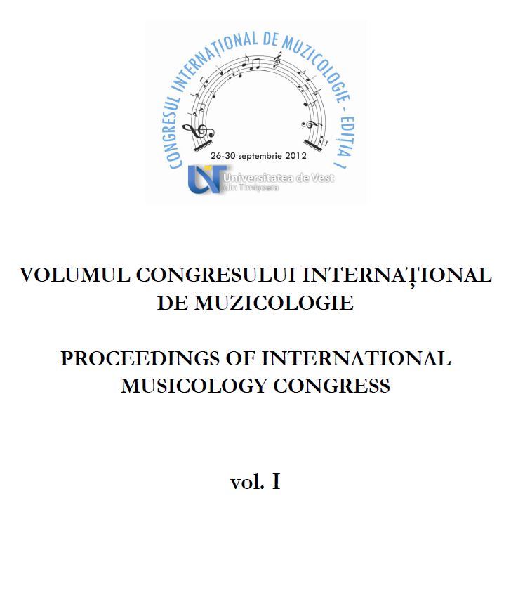 International  Musicology Congress Vol. 1 No. 1, 2012